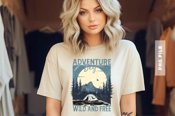Adventure Begin T-Shirt Design: A Professional Asset