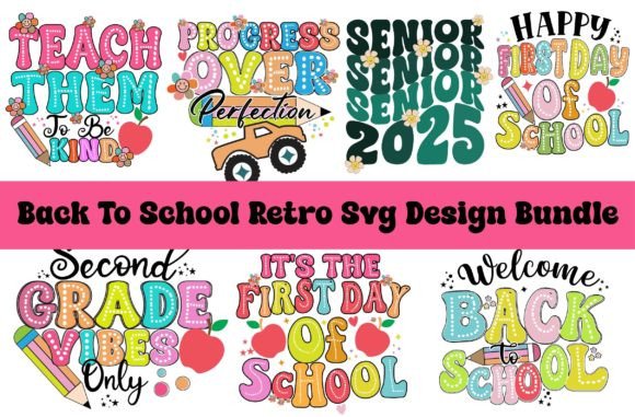 Back to School Retro SVG Design Bundle: Creative Assets