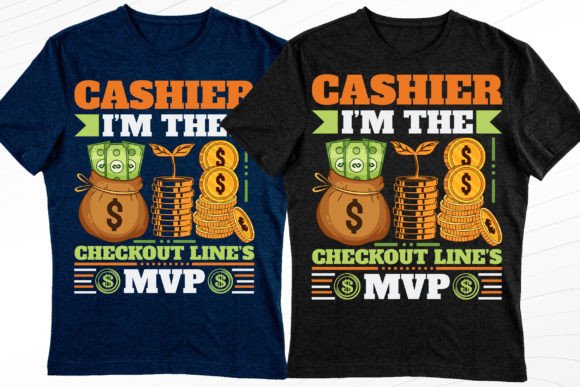 Cashier the Checkout Stylish Tee Design: A Creative Asset