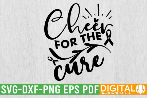 Cheer for the Cure SVG Design: A Versatile Creative Asset