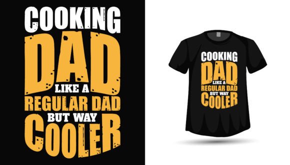 Fathers Day Cooking Dad Tshirt Design: A Versatile Creative Asset