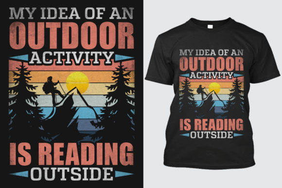 Hiking T-Shirt Design 12: A Vector Asset for Outdoor Branding