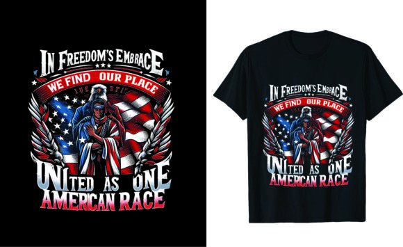 In Freedom's Embrace: A Modern Design for 4th of July