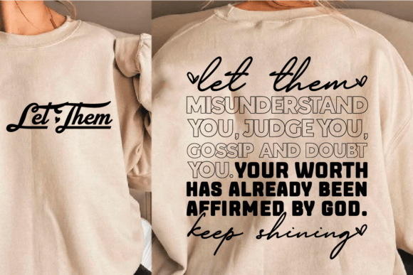 Let Them SVG PNG Back Front Design: A Creative Asset