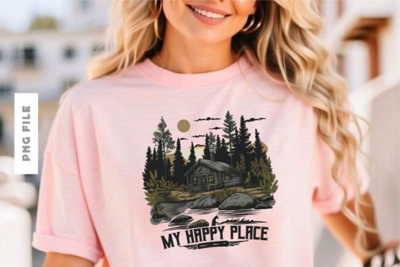 My Happy Place T-Shirt Design: A Creative Asset
