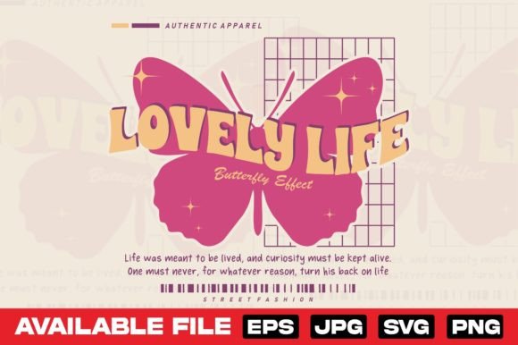 Retro Butterfly Groovy T-Shirt Design for Creative Projects