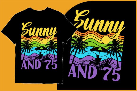 Summer Surfing T-shirt Vector Design